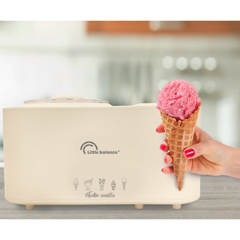 Little Balance Turbo ice cream maker, electronic display, white